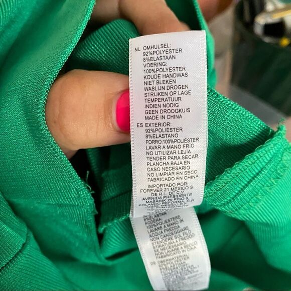 NWT Forever 21 Kelly Green Sleeveless Bandage Tube Mini Dress - Picture 10 of 10